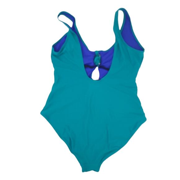 Old Navy One Piece Swimsuit Size XL Front Tie Bathing Suit Soft Cups Excellent - Picture 2 of 4